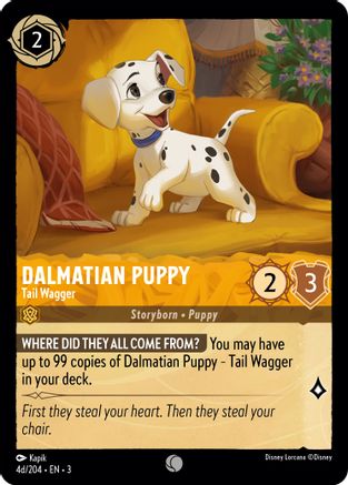 Dalmatian Puppy - Tail Wagger (4d/204) (4d/204) [Into the Inklands] - Deck Out Gaming