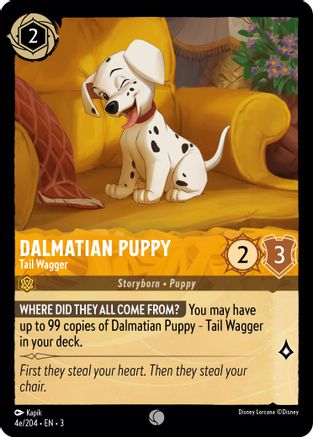 Dalmatian Puppy - Tail Wagger (4e/204) (4e/204) [Into the Inklands] - Deck Out Gaming