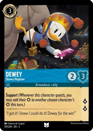 Dewey - Showy Nephew (139/204) [Into the Inklands] Cold Foil - Deck Out Gaming