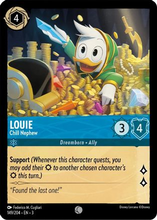 Louie - Chill Nephew (149/204) [Into the Inklands] Cold Foil - Deck Out Gaming