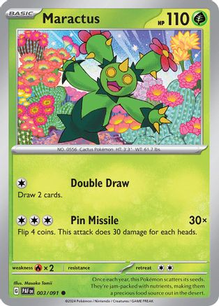 Maractus (3) [SV: Paldean Fates] Reverse Holofoil - Deck Out Gaming