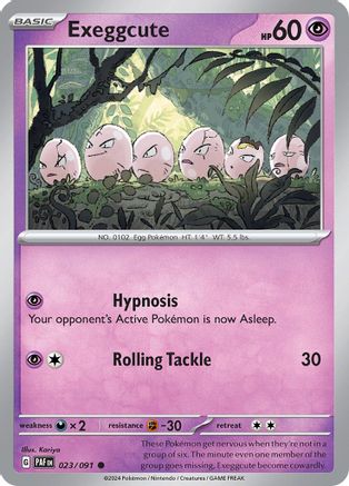 Exeggcute (23) [SV: Paldean Fates] Reverse Holofoil - Deck Out Gaming