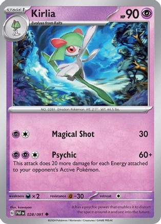 Kirlia (28) [SV: Paldean Fates] - Deck Out Gaming