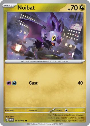 Noibat (68) [SV: Paldean Fates] Reverse Holofoil - Deck Out Gaming