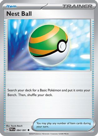 Nest Ball (84) [SV: Paldean Fates] Reverse Holofoil - Deck Out Gaming