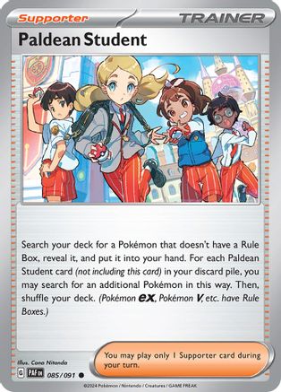 Paldean Student (85) [SV: Paldean Fates] Reverse Holofoil - Deck Out Gaming