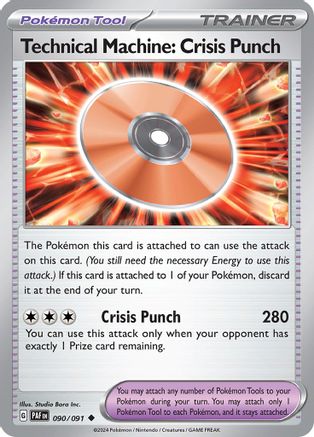 Technical Machine: Crisis Punch (90) [SV: Paldean Fates] Reverse Holofoil
