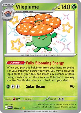 Vileplume (94) [SV: Paldean Fates] Holofoil