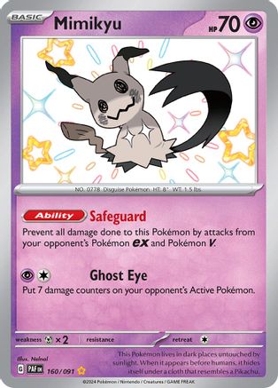 Mimikyu (160) [SV: Paldean Fates] Holofoil - Deck Out Gaming