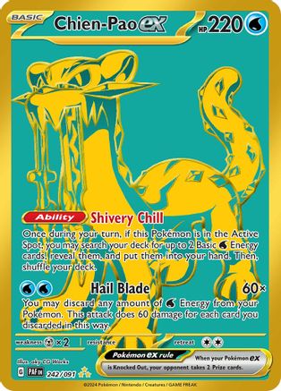 Chien-Pao ex (242) [SV: Paldean Fates] Holofoil - Deck Out Gaming