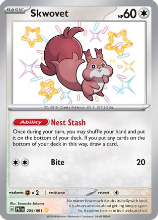 Skwovet (205) [SV: Paldean Fates] Holofoil - Deck Out Gaming