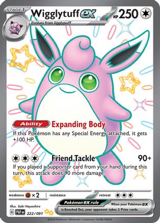 Wigglytuff ex (222) [SV: Paldean Fates] Holofoil