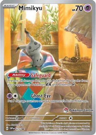 Mimikyu (Pokemon Center Exclusive) (SVP075) [SV: Scarlet & Violet Promo Cards] Holofoil - Deck Out Gaming