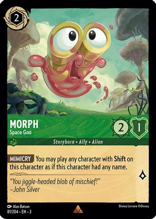 Morph - Space Goo (81/204) [Into the Inklands] Cold Foil - Deck Out Gaming