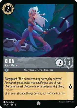 Kida - Royal Warrior (177/204) [Into the Inklands] Cold Foil - Deck Out Gaming