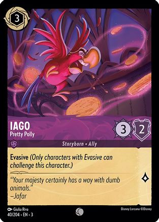 Iago - Pretty Polly (40/204) [Into the Inklands] Cold Foil - Deck Out Gaming