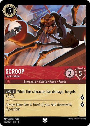 Scroop - Backstabber (122/204) [Into the Inklands] - Deck Out Gaming