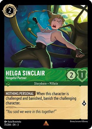 Helga Sinclair - Vengeful Partner (75/204) [Into the Inklands] Cold Foil - Deck Out Gaming