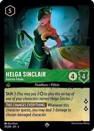 Helga Sinclair - Femme Fatale (74/204) [Into the Inklands] - Deck Out Gaming