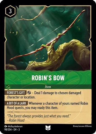 Robin's Bow (98/204) [Into the Inklands] - Deck Out Gaming