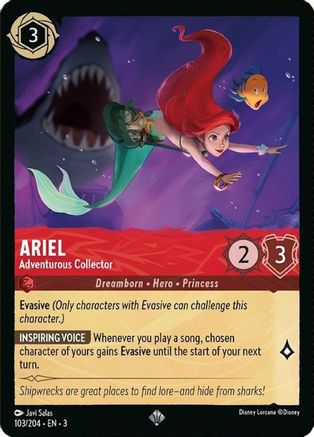 Ariel - Adventurous Collector (103/204) [Into the Inklands] Cold Foil - Deck Out Gaming