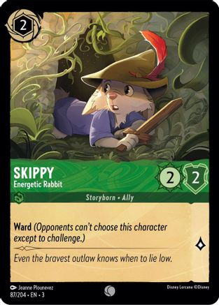 Skippy - Energetic Rabbit (87/204) [Into the Inklands] Cold Foil - Deck Out Gaming