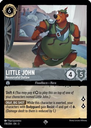 Little John - Resourceful Outlaw (178/204) [Into the Inklands] Cold Foil - Deck Out Gaming