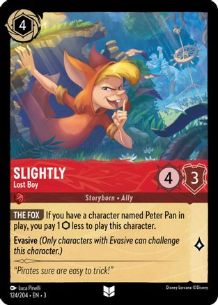 Slightly - Lost Boy (124/204) [Into the Inklands] Cold Foil - Deck Out Gaming