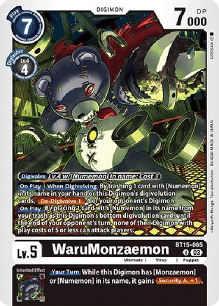 WaruMonzaemon (BT15-065) [Exceed Apocalypse]