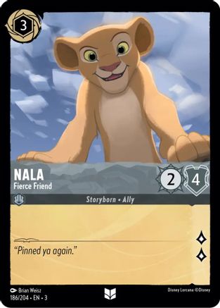 Nala - Fierce Friend (186/204) [Into the Inklands] Cold Foil - Deck Out Gaming