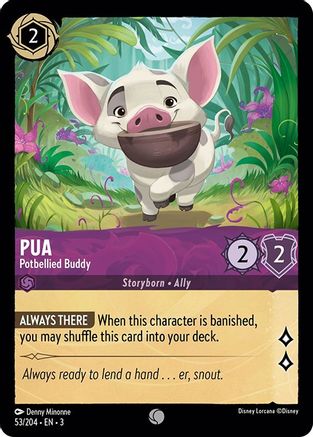 Pua - Potbellied Buddy (53/204) [Into the Inklands] Cold Foil - Deck Out Gaming