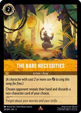 The Bare Necessities (28/204) [Into the Inklands] Cold Foil - Deck Out Gaming