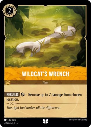 Wildcat's Wrench (31/204) [Into the Inklands] Cold Foil - Deck Out Gaming