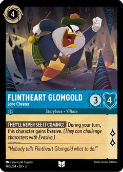 Flintheart Glomgold - Lone Cheater (140/204) [Into the Inklands] Cold Foil - Deck Out Gaming