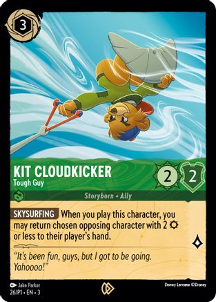 Kit Cloudkicker - Tough Guy (26) [Disney Lorcana Promo Cards] Cold Foil - Deck Out Gaming