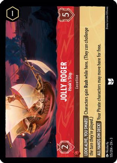 Jolly Roger - Hook's Ship (135/204) [Into the Inklands] Cold Foil - Deck Out Gaming