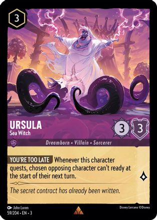 Ursula - Sea Witch (59/204) [Into the Inklands] - Deck Out Gaming