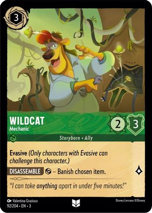 Wildcat - Mechanic (92/204) [Into the Inklands] Cold Foil - Deck Out Gaming