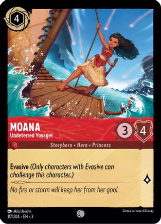 Moana - Undeterred Voyager (117/204) [Into the Inklands] Cold Foil - Deck Out Gaming