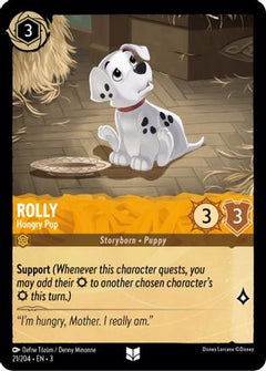 Rolly - Hungry Pup (21/204) [Into the Inklands] Cold Foil - Deck Out Gaming