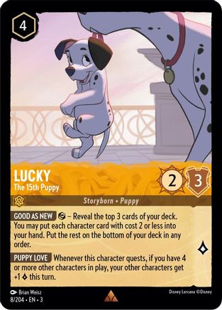 Lucky - The 15th Puppy (8/204) [Into the Inklands] Cold Foil - Deck Out Gaming