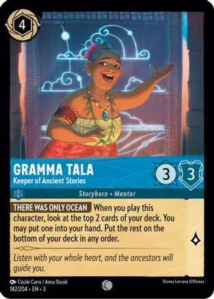 Gramma Tala - Keeper of Ancient Stories (142/204) [Into the Inklands] Cold Foil - Deck Out Gaming