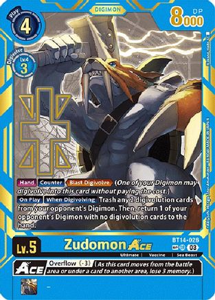 Zudomon Ace (Special Rare) (BT14-026) [Exceed Apocalypse] Foil