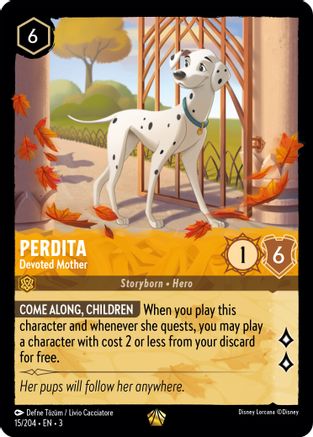 Perdita - Devoted Mother (15/204) [Into the Inklands] Cold Foil - Deck Out Gaming