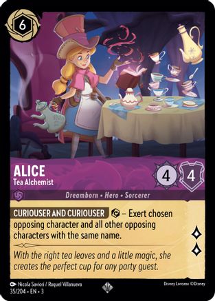 Alice - Tea Alchemist (35/204) [Into the Inklands] Cold Foil - Deck Out Gaming