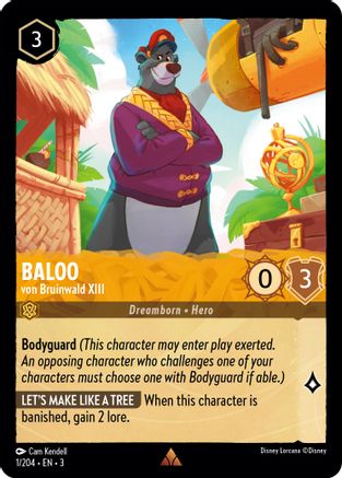 Baloo - von Bruinwald XIII (1/204) [Into the Inklands] Cold Foil - Deck Out Gaming