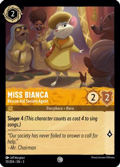 Miss Bianca - Rescue Aid Society Agent (10/204) [Into the Inklands] - Deck Out Gaming