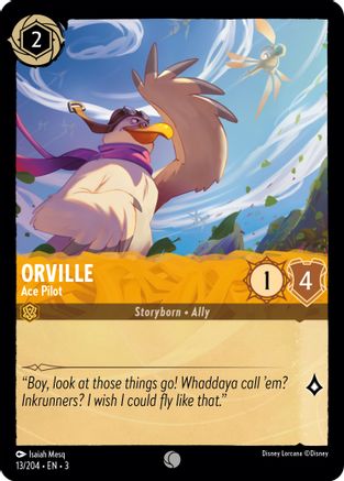 Orville - Ace Pilot (13/204) [Into the Inklands] Cold Foil - Deck Out Gaming