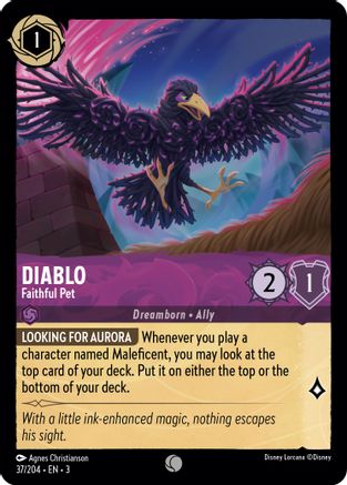 Diablo - Faithful Pet (37/204) [Into the Inklands] Cold Foil - Deck Out Gaming