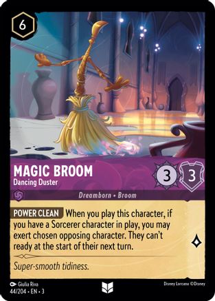 Magic Broom - Dancing Duster (44/204) [Into the Inklands] Cold Foil - Deck Out Gaming